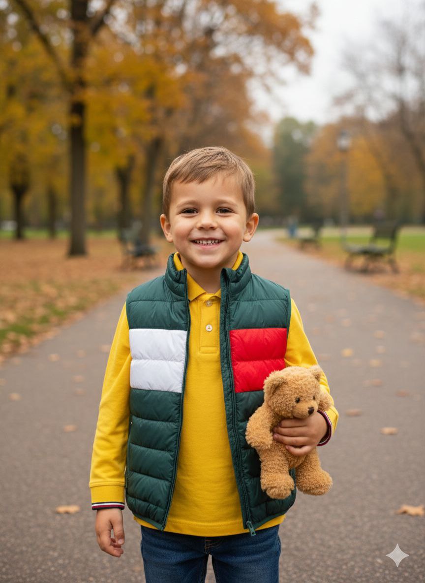 New gilet tommy enfants (4-5ans)-(6-7ans)-(8-10ans)-(12-14ans)-(16-18ans)