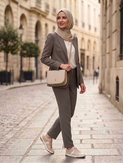Sac Bandoulière Élégant en Cuir Beige