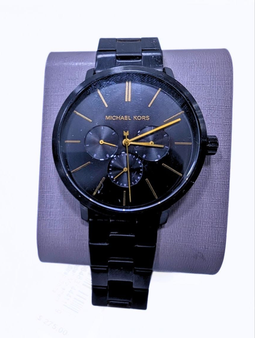 Montre Michael Kors Homme - Total Black & Or (Réf. MK8703)