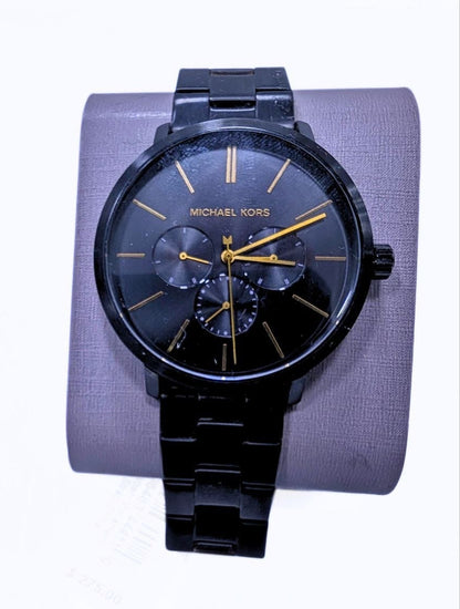 Montre Michael Kors Homme - Total Black & Or (Réf. MK8703)