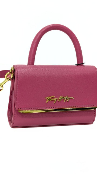 Mini Sac à main Tommy Hilfiger : rose fuchsia.