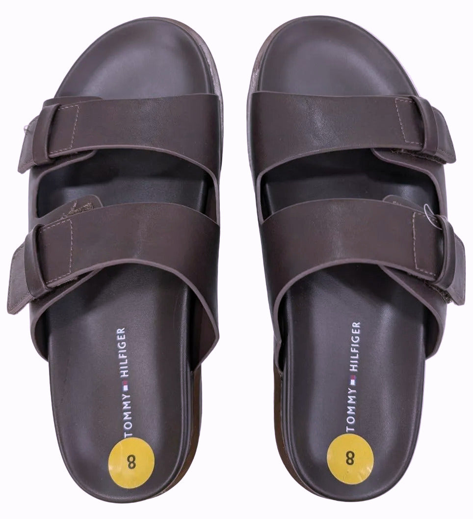 Claquettes Cuir Tommy Hilfiger