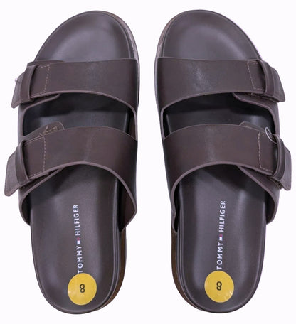 Claquettes Cuir Tommy Hilfiger