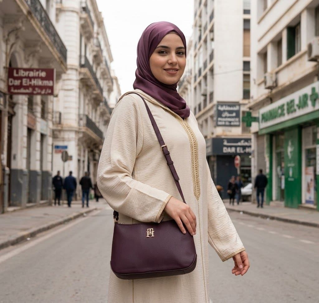 Sac à Main Tommy Hilfiger en Cuir Bordeaux – Élégance & Distinction.