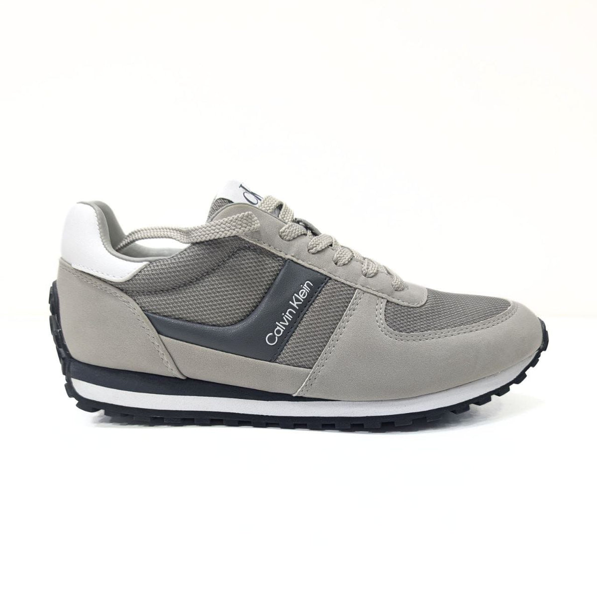 Sneakers rétro-running Calvin Klein - Gris et Blanc.