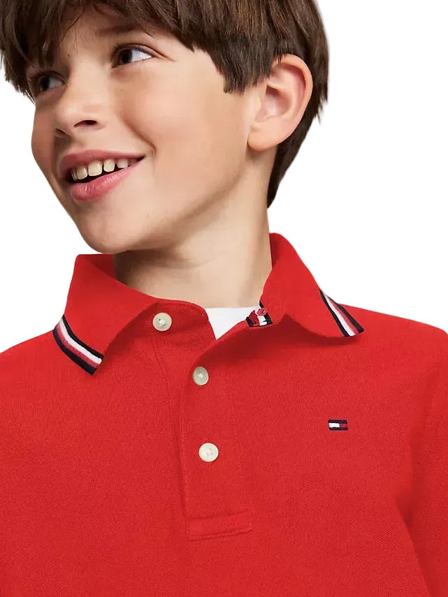Polo TommyHilfiger (4-5ans)-(6-7ans)-(8-10ans)-(16-18ans)