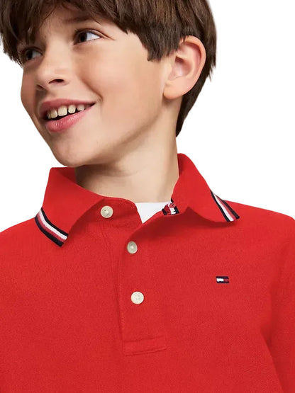 Polo TommyHilfiger (4-5ans)-(6-7ans)-(8-10ans)-(16-18ans)