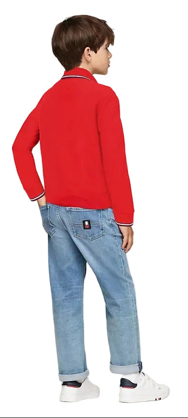 Polo TommyHilfiger (4-5ans)-(6-7ans)-(8-10ans)-(16-18ans)