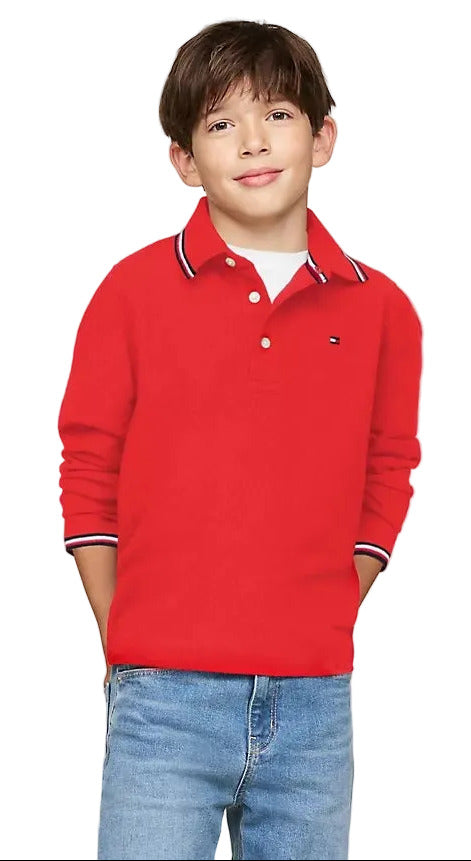 Polo TommyHilfiger (4-5ans)-(6-7ans)-(8-10ans)-(16-18ans)