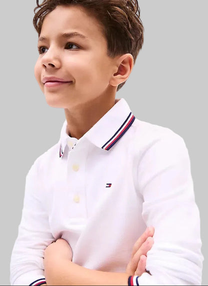 Polo TommyHilfiger (4-5ans)-(6-7ans)-(8-10ans)-(12-14ans)-(16-18ans)
