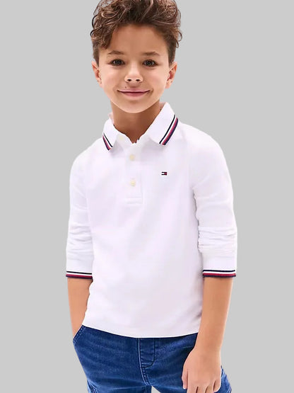 Polo TommyHilfiger (4-5ans)-(6-7ans)-(8-10ans)-(12-14ans)-(16-18ans)