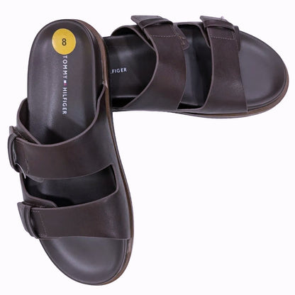 Claquettes Cuir Tommy Hilfiger