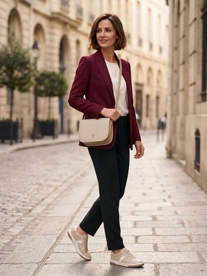 Sac Bandoulière Élégant en Cuir Beige