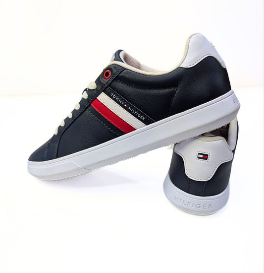 Baskets en cuir Tommy Hilfiger Essential Stripe.