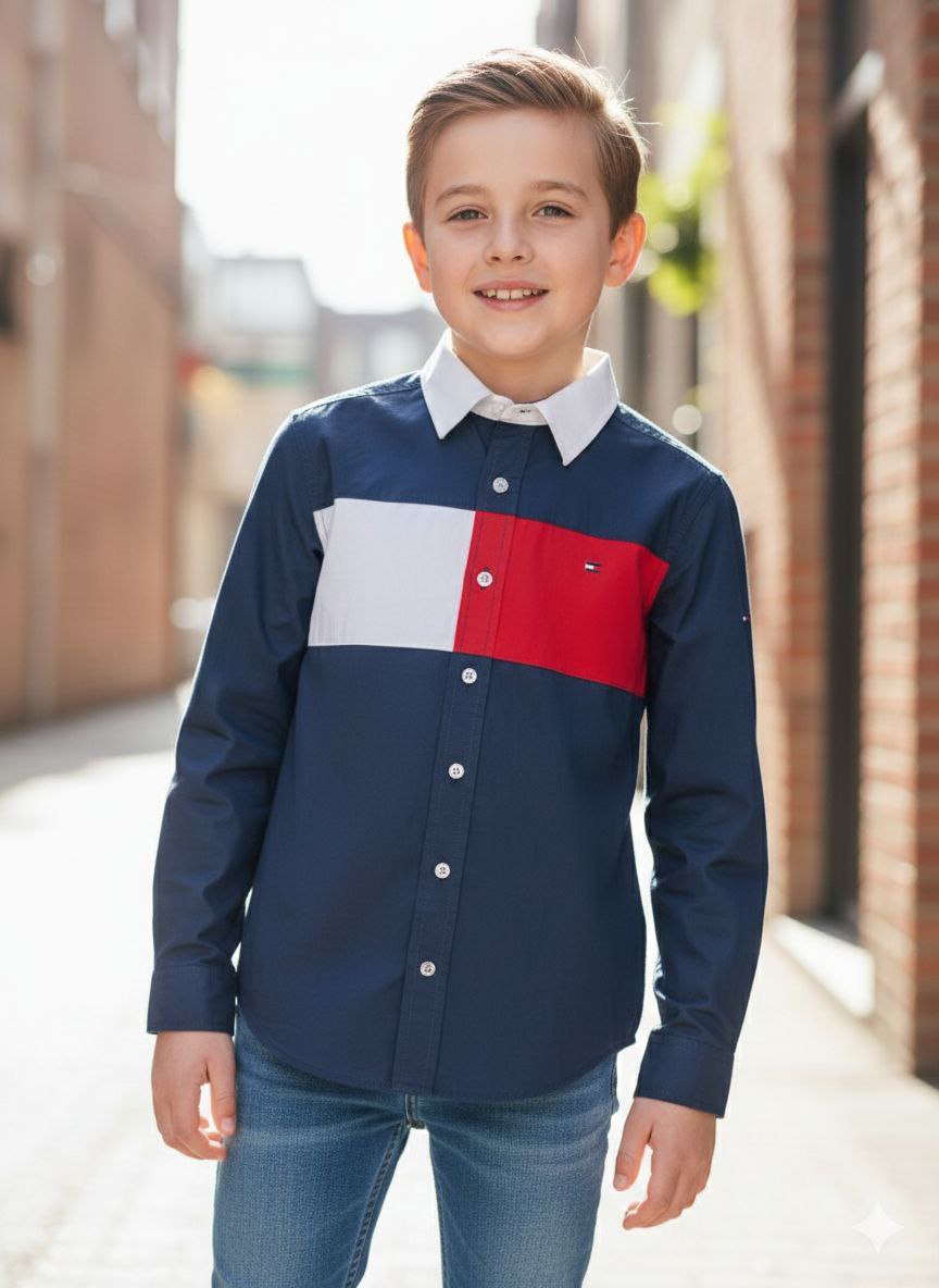 Chemise Tommy Hilfiger 5-6-8-(10-12)-(14-16ans)