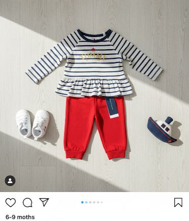 Ensemble filles Tommy Hilfiger 3-6mois